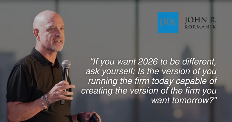 The Leadership Reset: The Identity Shift Your Firm Needs In 2026